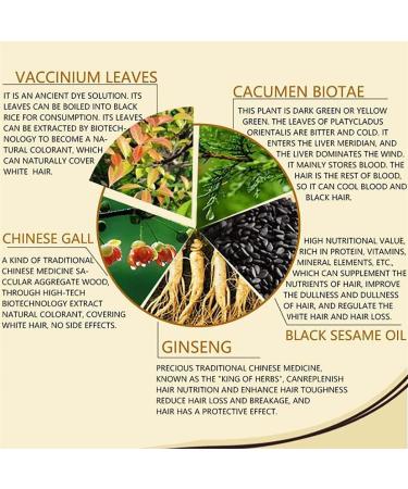 500ml Natural 5 Minutes Herbal Hair Darkening Shampoo Multicolor Hair Dye For Men And Women Black Hair Coloring Shampoo (Chestnut) - Buy Online on GoSupps.com