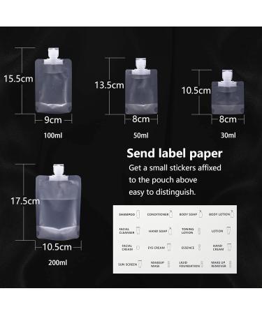 RIIEYOCA Portable Travel Liquid Clear Plastic Empty Packaging Bag - Perfect for Travel TSA-Approved Versatile Use - Buy Online on GoSupps.com