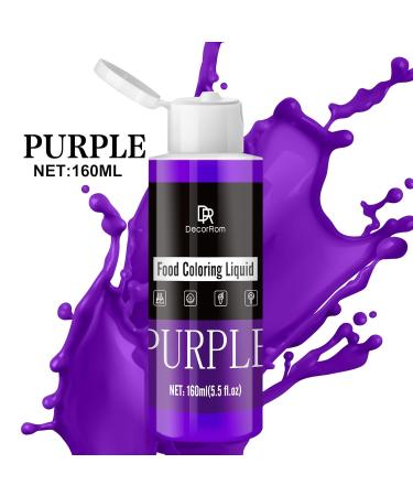 Premium Sugar-Free Liquid Food Coloring - 160ml for Baking Cakes Cookies & DIY - Lila - Buy Online on GoSupps.com