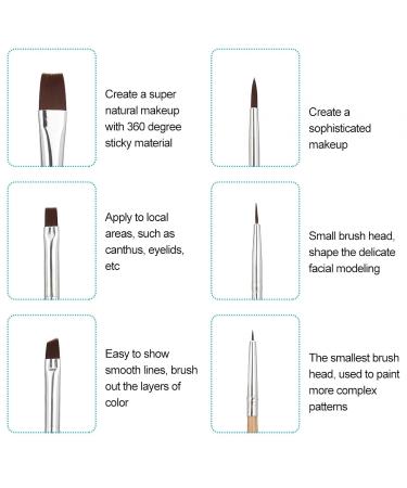 Professional 6-Piece Children s Make-Up Brush Set | Art Oil & Watercolor Paint Brushes for Halloween & Travel | Perfect for Little Artists - Buy Online on GoSupps.com