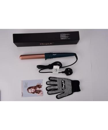 32mm Professional Ceramic Curling Wand for Long Beach Waves - Adjustable Temperature, Dual Voltage - Rose Gold - Buy Online on GoSupps.com