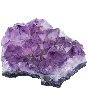 Nupuyai Natural Amethyst Druse Rough Stone Irregular Crystal Cluster Druse Piece Reiki Healing Stone Decoration Amethyst X-Small