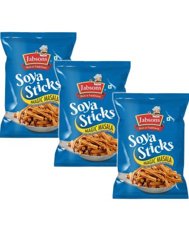 Jabsons - Soya Sticks (3 PACK), 180g x 3 (Magic Masala)