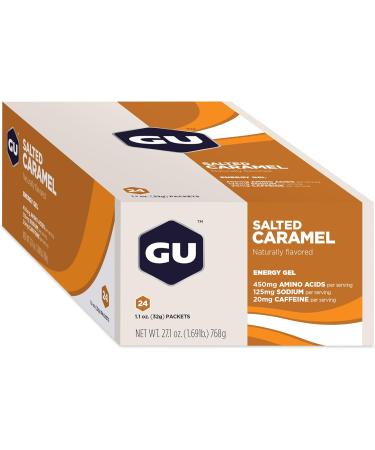 GU Energy Original Sports Nutrition Energy Gel 24-Count - Salted Caramel Flavor - Buy Online on GoSupps.com
