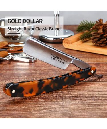 Straight Razor Kit GOLD DOLLAR | Retro Shaving Set for Men & Barbers - Ready to Use Without Stabilizer - Buy Online on GoSupps.com