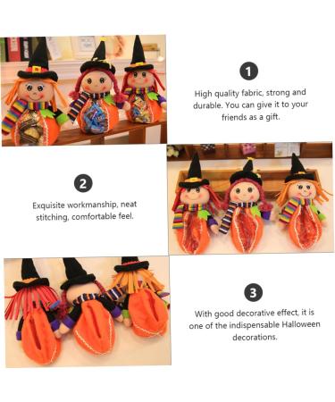 Healeved 2pcs Candy Bag Halloween Theme Pouch Halloween Party Favors Halloween Candy Kids Clear Bags for Favors Halloween Party Bags Halloween Party Favor Bags Gift Cloth Child The Witch - Buy Online on GoSupps.com