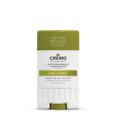 Cremo Anti-Perspirant & Deodorant No. 02 Sage & Citrus 2.65 oz (75 g)