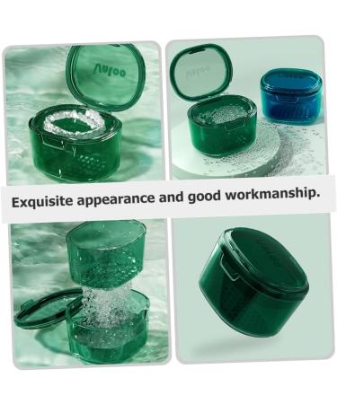 Frcolor 4-Piece Denture Retainer Storage Box Set - Travel Cleaning Case for Prostheses with Sieve - Buy Online on GoSupps.com