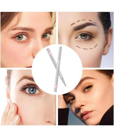 Lower Lash Eyeliner | Eyeliner Liquid Liner For Lower Eyelashes - With Ultra-Fine Tip Eyeliner Liquid Liner Double Eyelid Waterproof For Natural Looking Eyelashes X602# Cool Brown - Buy Online on GoSupps.com