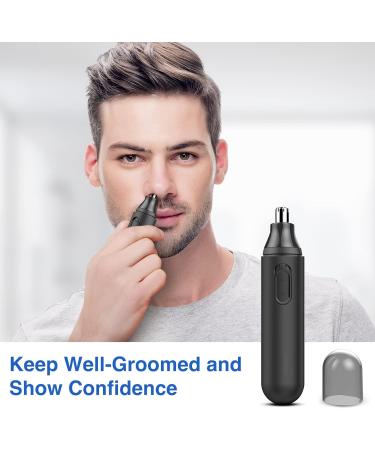 Ear and Nose Hair Trimmer Clipper - Electric Painless Nose Hair Trimmer for Men and Women Battery-Operated Trimmer with IPX7 Waterproof Dual Edge Blades for Easy Cleansing Black Small - Buy Online on GoSupps.com