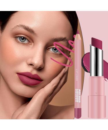 Lip Balm Tinted Lipstick Long Lasting Waterproof Nonsticky Matte Balm for Winter Care Daily Makeup 08 - Buy Online on GoSupps.com