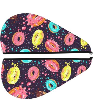 Donuts1 Microfiber Hair Towel Wrap - Soft Super Absorbent Coral Velvet for Long Curly & Thick Hair | Quick Dry Solution for Women - Buy Online on GoSupps.com