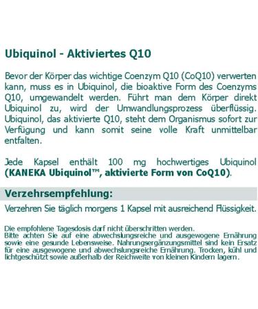 Ubiquinol 100 mg Capsules (60+15 pcs) - KANEKA QH | Activated Q10 for Vitality & Performance - Buy Internationally! - Buy Online on GoSupps.com