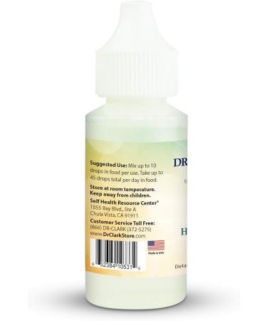Dr. Clark Hydrochloric Acid Drops - 5% Solution for Digestive Health and Stomach Acidity - 1 Fl. Oz - Buy Online on GoSupps.com