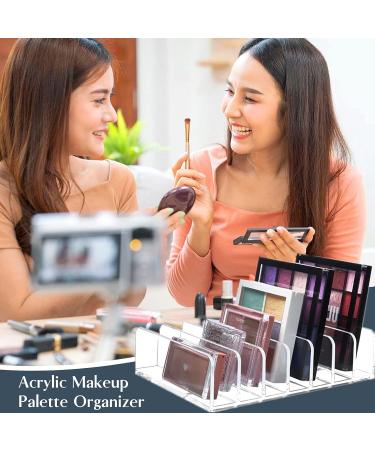 TUZAZO 2 Pack Acrylic Eyeshadow Palette Makeup Organizer - 7-Section Holder for Cosmetics & Sunglasses - Buy Online on GoSupps.com