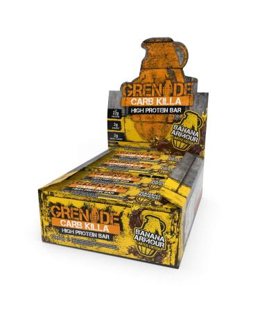Grenade Carb Killa Banana Armour High Protein and Low Carb Bar 12 x 60 g