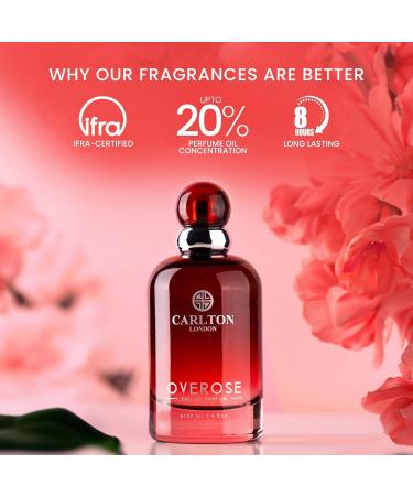 Ckerlton London Women OveRose Edp Liquid Perfume With Vanilla Rose And Sandalwood -100Ml | Enchanting Floral & Sweet Long Lasting Fragrance Scent - Buy Online on GoSupps.com