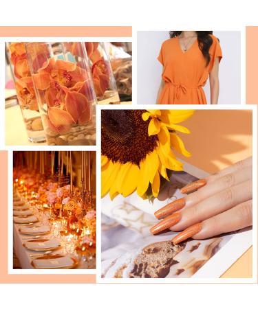 RARJSM Holographic Nail Polish - Classic Orange Gel Polish for Salon & DIY Use | Soak Off Gel UV/LED Compatible | RAR158 - Buy Online on GoSupps.com