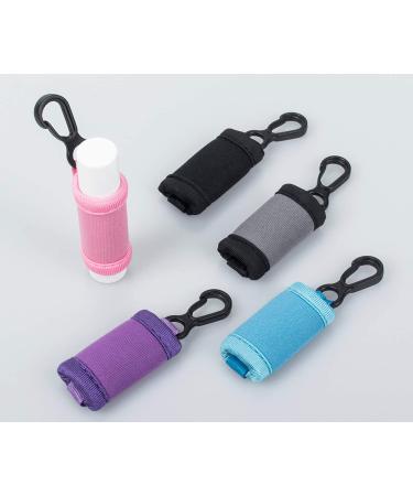 Chapstick Holder Keychain - Premium Neoprene Lip Balm Sleeve (Black 2 Pack) - Key Chain Clip - Perfect for Chap Stick or Lip Gloss - 2 Count - Buy Online on GoSupps.com