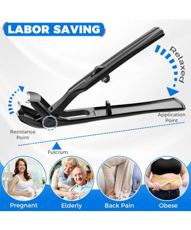 Heavy Duty Nail Clippers for Thick Toenails - Sharp Angled Nail Clipper for Men & Women | Mess-Free Seniors Toenail Care - Buy Online on GoSupps.com