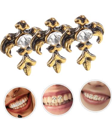CALLARON Tooth Gems Kit 6 Pcs Retro Vintage Decor Retro Decor Cosplay Grill Teeth Grills Chemicals Hip Hop Dental Tooth Jewels - Buy Online on GoSupps.com