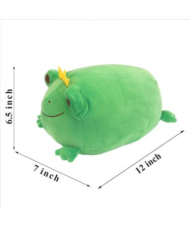 JUNERAIN Super Soft Frog Plush Stuffed Animal 30cm Emerald Green - Adorable Hugging Pillow Toy for Kids, Toddlers, Girls, Boys - Cuddly Frog Decoration - Buy Online on GoSupps.com