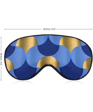 Retro Vibes Water Waves Sleep Mask - Luxury Eye Cover for Sleeping & Travel - Adjustable Strap, Blocks Light - Men & Women - Buy Online on GoSupps.com