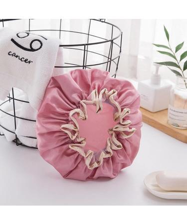 ZITIANY Waterproof Shower Cap for Women | Double Thickening, Washable Hair Bonnet for Women and Girls | Elastic Band Bath Hat for Sleeping | 1PC - Buy Online on GoSupps.com