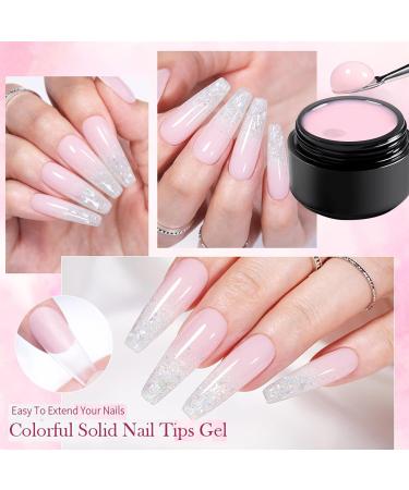 U-shinein 2x10ml Pink Nail Glue Gel for Press-On & Acrylic Nails | Solid Gel Polish & Nail Art Adhesive - Buy Online on GoSupps.com