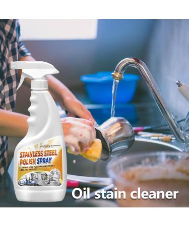 Stainless Steel Polish Spray Kitchen Counter Grease And Rust Cleaner Spray | Stainless Maintenance Agent Kitchen Grease Cleaner Rust Cleaner Spray For Stove Tableware Faucet Utoya - Buy Online on GoSupps.com