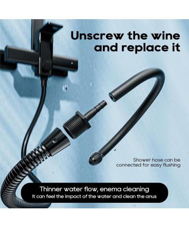 Silicone Enema Bulb Kit - 9.84in Douche Cleaner for Men & Women | 8.5oz Enema Bulb & Shower Connection - Improve Hygiene & Comfort - Buy Online on GoSupps.com