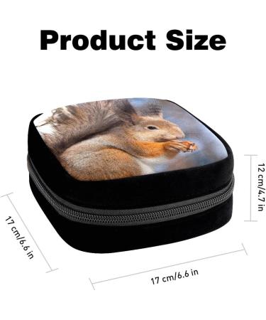 Period Bag Sanitary Napkin Storage & Makeup Pouch - Forest Animal Print | Color2982 - Buy Online on GoSupps.com