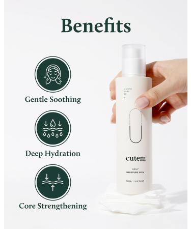 Daily Moisture Toner - Hydrating & Calming Korean Skincare for Sensitive Skin | Aloe Vera & Ceramide | 5.07 fl oz - Buy Online on GoSupps.com