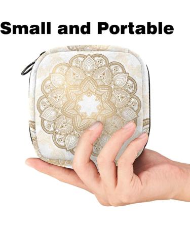 Stylish Storage Bags for Women's Bandages | Golden Mandala Menstrual Cup & More - Perfect for First Period Essentials - Buy Online on GoSupps.com