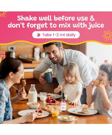 Liquid Iron Supplement for Kids Women & Men - with Calcium Zinc Kids Multivitamin with Iron Drops - Immune Support Blood Builder & Energy Support for Iron Deficiency Anemia Vegan 2 Fl Oz Strawberry 2 Fl Oz (Pack of 1) - Buy Online on GoSupps.com