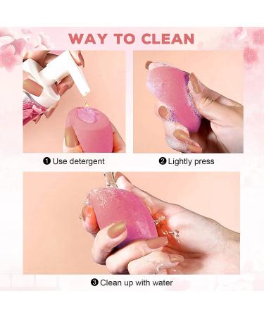 4 Pieces Pink Make-Up Sponges | Beauty Blenders for Liquid Foundation Concealer & Powder - International Shipping - Buy Online on GoSupps.com