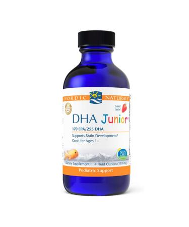 Nordic Naturals DHA Junior Great for Ages 1+ Strawberry 4 fl oz (119 ml)