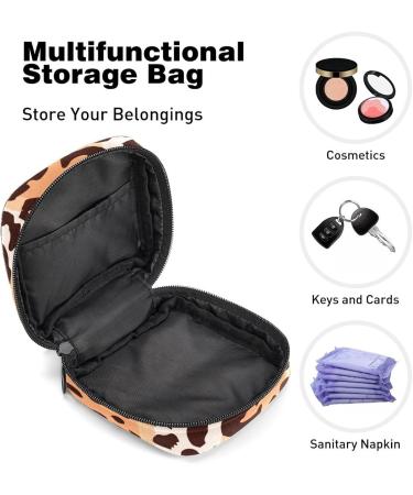 Leopard Pattern Women's Period Kit | Portable Storage Pockets Bag - Ideal for Girls - Buy Online on GoSupps.com