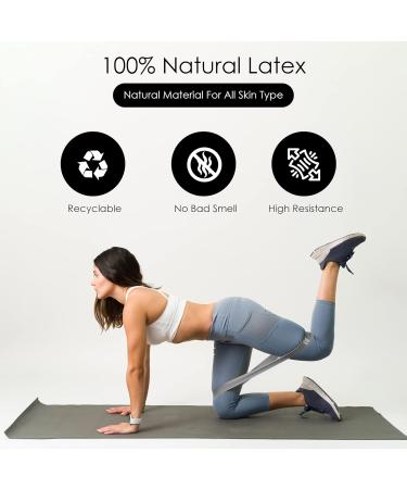 Buy Resistance Bands Set - 5 Loop Levels for Fitness Gym Yoga & Training - Black Elastic Bands for Effective Workouts (Pack of 5 - Buy Online on GoSupps.com