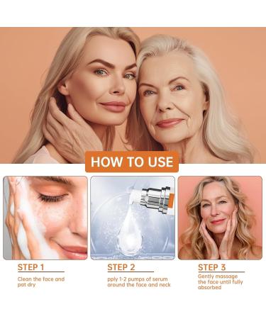 Vitamin Super C Serum for Women 70+ | Anti-Aging Face Serum with Niacinamide Hyaluronic Acid & Caffeine | Smooths Skin & Reduces Dark Spots - 30ML - Buy Online on GoSupps.com