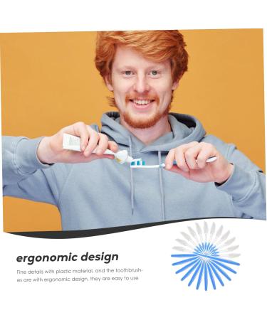 Ultechnovo 50-Piece Soft Disposable Toothbrush Set for Adults & Kids | Travel & Camping Essentials - Buy Online on GoSupps.com
