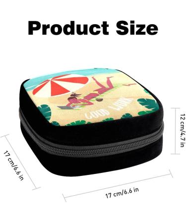 GIAPB Period Bag - Sanitary Napkin & Makeup Storage Pouch for Periods & Beach Days - Color5266 - Buy Online on GoSupps.com