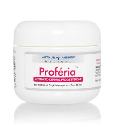 Arthur Andrew Medical Proferia Advanced Dermal Progesterone Cream Hormone Support for Women and Men Vegan 2 oz