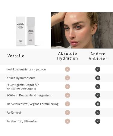 Eze Essentials - Absolut Hydration Serum High Dose Triple Hyaluronic with Red Algae Extract and Vitamin C Cruelty-Free Vegan 30 ml - Buy Online on GoSupps.com