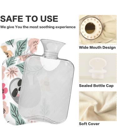 NAANLE Cartoon Sloth Hot Water Bottle - 1L Transparent with Warm & Cold Therapy for Bed Hand & Feet Pain Relief - Buy Online on GoSupps.com