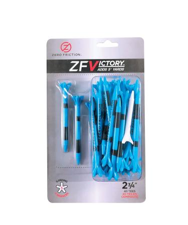 Zero Friction Victory 5-Prong Golf Tees 2 34 Blue