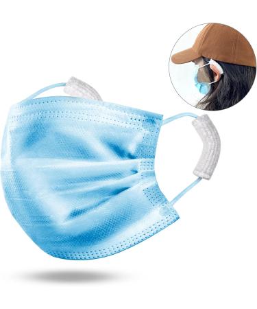 YR 10PCS Soft Cotton Ear Savers for Masks | Adjustable & Reusable Comfort Earloop Covers | Relieve Ear Pain for Men & Women | Ear Protectors for Masks - White - Buy Online on GoSupps.com