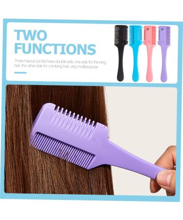 Minkissy 12-Piece Portable Hair Razor Set for Men & Women - Double-Sided Multi-Color Hair Crests | Ideal for Stylists & Household Use - Buy Online on GoSupps.com