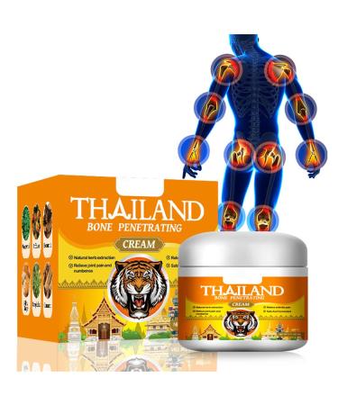 Cr me au tigre rouge cr me contre la douleur les articulations et les os soulage les douleurs articulaires pour la taille/bras/l'arri re de la main convient tous les types de peau (1 pi ce) 1 Pi ce.