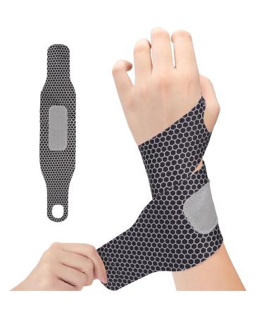 Ultra Thin Wrist Brace for Carpal Tunnel - Adjustable Lightweight & Breathable - Sport Support for Men & Women - Order a Size Up - Black - Buy Online on GoSupps.com